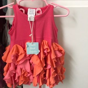 Brand new lemon loves layette dress and bloomers.